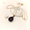 6ct Yakut ve 0.44ct Elmas Taşlı Damla Set Takım 8 Ayar Altın HD Vİdeolu