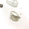 0.17ct G Color Pırlanta Beş Taş Yüzük 8 Ayar Altın HD VİDEOLU