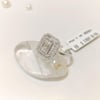 0.35ct F Color Baget Taşlı Pırlanta Yüzük 14 Ayar Altın HD VİDEOLU