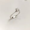 0.34ct G Badem Tırnaklı Tek Taş Pırlanta Yüzük 14 Ayar Altın HD VİDEOLU