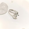 0.45ct G Color Badem Tırnaklı Tek Taş Pırlanta Yüzük 14 Ayar Altın HD VİDEOLU