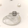 0.30ct Baget Pırlanta Taşlı Yüzük 8 Ayar Altın HD VİDEOLU