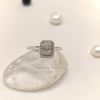 0.14ct Baget Pırlanta Taşlı Yüzük 14 Ayar Altın HD VİDEOLU
