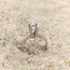 0.50ct G Doğal Pırlanta Tek Taş Yüzük 14 Ayar Altın HD VİDEOLU