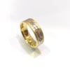 Taşlı Alyans 6 mm Genişlik 14 ayar altın