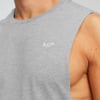 Açık Kol Fitness Atlet Gri