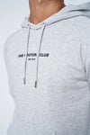 Arkası Baskılı Kapişonlu  Sweat Gri