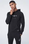 Arkası Baskılı Kapişonlu  Sweat Siyah