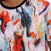 Art Boya Baskılı  T-Shirt Karısık Renkli