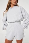 Basic Crop Sweat Gri