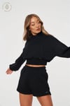 Basic Crop Sweat Siyah