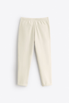 Basic İpli Jogger Pantolon-Ekru