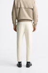 Basic İpli Jogger Pantolon-Ekru