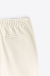 Basic İpli Jogger Pantolon-Ekru