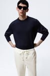 Basic İpli Jogger Pantolon-Kirli Beyaz