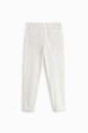 Basic İpli Jogger Pantolon-Kirli Beyaz