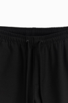 Basic İpli Jogger Pantolon-Siyah