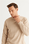 Basic L/S Triko Tshirt-Bej