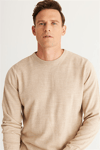 Basic L/S Triko Tshirt-Bej