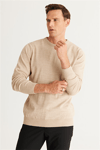 Basic L/S Triko Tshirt-Bej
