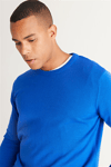 Basic L/S Triko Tshirt-Saks Mavi