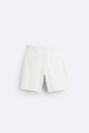 Basic Soft Kumaş İpli Jogger  Şort-Beyaz