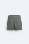 Basic Soft Kumaş İpli Jogger  Şort-Haki