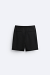 Basic Soft Kumaş İpli Jogger  Şort-Siyah