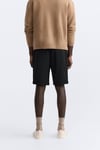 Basic Soft Kumaş İpli Jogger  Şort-Siyah