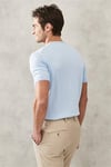 Basic Triko Tshirt-Mavi Açık