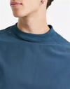 Bis Yaka Poly Sport  Sweat Mavi
