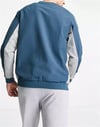 Bis Yaka Poly Sport  Sweat Mavi