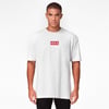 Büyük Box Logolu Oversize  T shirt Gri