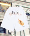 Casual Oversize  Bol Penye (Saint Sinners]Şort Beyaz