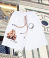 Casual Oversize  Bol Penye (Saint Sinners]Şort Beyaz