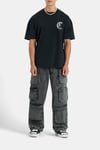 CHERUB GRAPHIC OVERSIZED T-SHIRT-Siyah