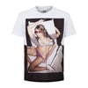 Çift Renk Baskılı T-Shirt Beyaz
