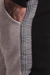 Çift Renk Slim Jogger Siyah-Gri