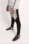 Çift Renk Slim Jogger Siyah-Gri