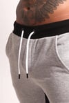 Çift Renk Slim Jogger Siyah-Gri