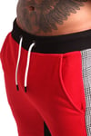 Çift Renk Slim Jogger Siyah-Kırmızı