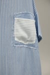 Çizgili T-shirt-Mavi Açık