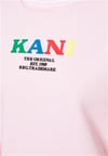Çok Renkli Oversize Crew Sweat Pembe