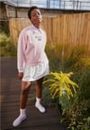 Çok Renkli Oversize Crew Sweat Pembe