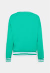 Çok Renkli Oversize Crew Sweat Yeşil