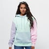 Çok Renkli Oversize Kapişonlu  Sweat Karısık Renkli