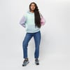 Çok Renkli Oversize Kapişonlu  Sweat Karısık Renkli