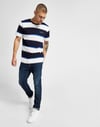 Colum T Shirt Lacivert-Beyaz