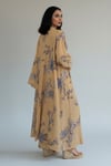 Desenli  Kimono Takım-Hardal