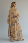 Desenli  Kimono Takım-Hardal